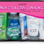 Asom Toiletry Travel Kit, Quality Hygiene Essentials Traveling Toiletries Prefilled Accessories Convenience Set, Tsa Approved Women Carry On Size Clear Toiletry Bag Accessory Kits.